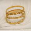 Wholesale gold-plated zircon bracelet stainless steel luxury temperament clasp bracelet