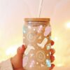 Wholesale Uv Transfer Sticker Glass C Crystal Label Crystal Sticker Exclusive for 16oz Glass C Special Sticker 23Cmx11Cm