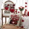 Wholesale Valentine's Day Set Pillowcase Arrangement Heart Bedside Cushion