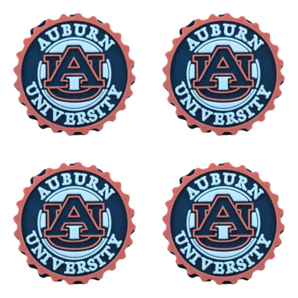 Wholesale Cross Border Rugby Team Auburn University Silicone Beads TK Live DIY String Pen Beads Accessories