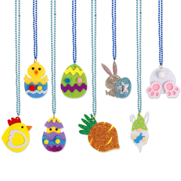 Wholesale Easter Necklace Children's Spring Rabbit Egg Necklaces