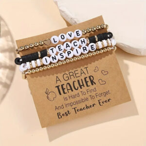 4 piece teacher set black and white