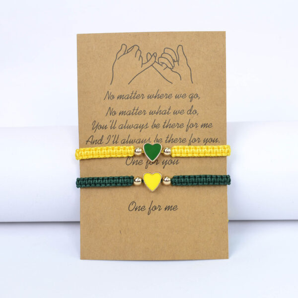 O1CN010jSaRZ1TBbK4nkbzK_2200812712344-0-cib Wholesale Couple Bracelet Set Flat Knot Woven Love Woven Bracelet