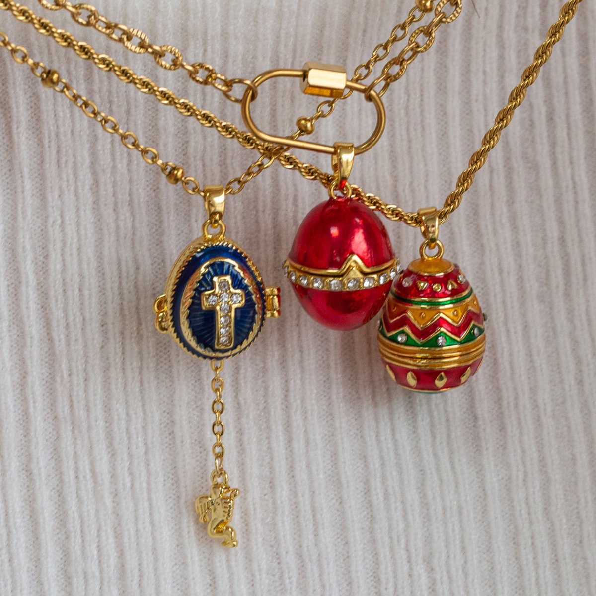 Wholesale Easter es can open angel necklaces