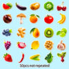 Wholesale 50 Cute Apple Banana Fruit and Vegetable Cartoon Stickers