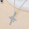 Wholesale Crown Cross Necklace Multi-Color Jewelry