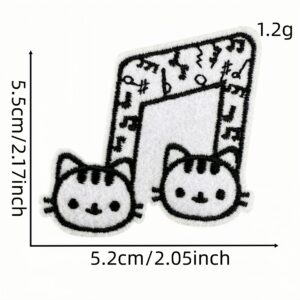 Musical note cloth sticker 11 #