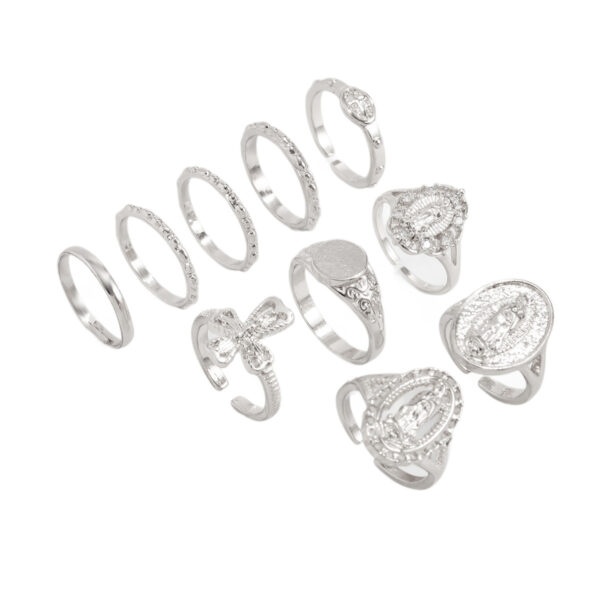 O1CN010oVV5t26w6h0a7kAm_2218834057725-0-cib Wholesale Diamond-encrusted crown rtrait cross ring
