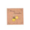 Wholesale Blessing Card Ladybug Daisy Keychain Pendant