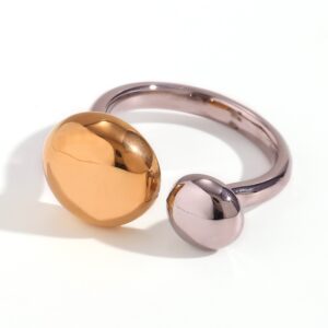 Round cake ring with open ends - two colors