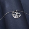 Wholesale Necklace Heart-shaped English Letters Mom Necklace Stainless Steel Necklace