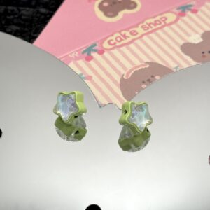 Matcha green / 12*10.4mm, hole about 1.8mm