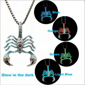 Wholesale Scorpion King Night Light Men's Necklace