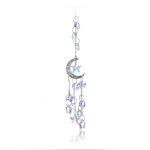 Transparent Big Five-pointed Star silver the Moon
