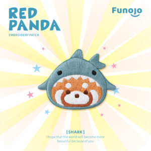 Self-adhesive *shark*red panda avatar