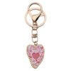 Wholesale Product Oil Dropping Pink Love Printing Valentine's Day Keychain