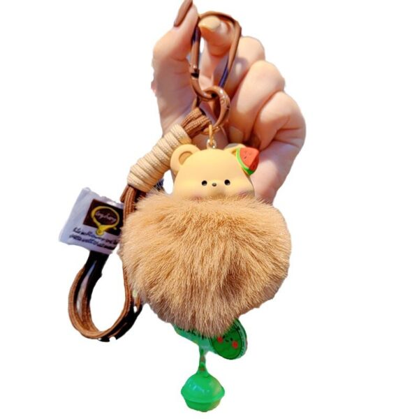 Wholesale Cute Fruit Animal Bell Keychain