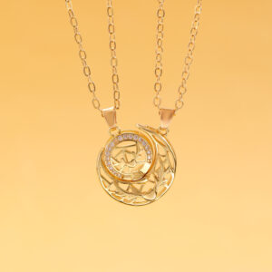 06 kc gold hollow 1526 (magnetic necklace)