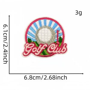 Pink golf cloth sticker 6 #