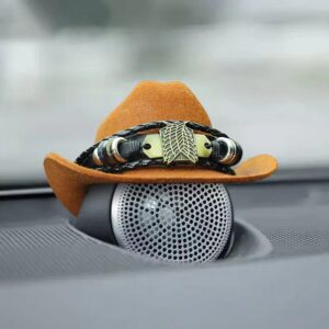 Brown cowboy hat retro wings of freedom / L code
