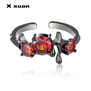 O1CN010xrqdH1eEm0kXkO1l_2218382003840-0-cib Wholesale Dark Star Zircon Sweet Cool Open Ring