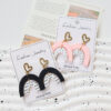 Wholesale Valentine's Day arched love ear acrylic earrings