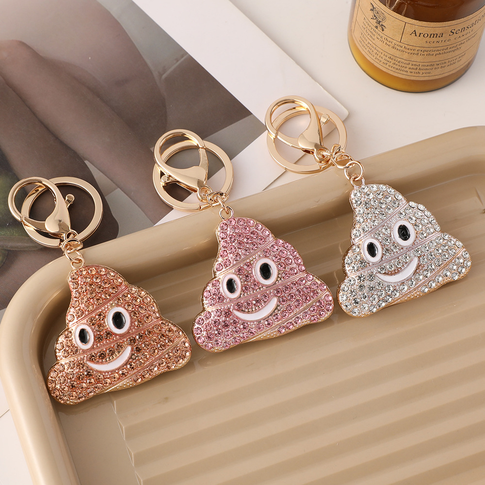 Wholesale Cartoon Cute Rhinestone op Novelty Metal Keychain