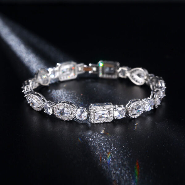 Wholesale Geometric multi-element rhinestone set bracelet