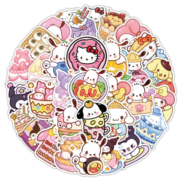Wholesale 52 Cute Sanrio Cartoon Waterproof Vinyl Stickers OLY Exclusive