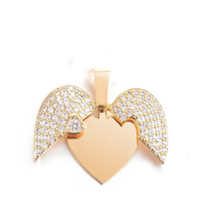 Gold opening and closing single pendant