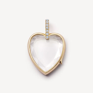Love transparent photo box necklace (o-shaped chain)