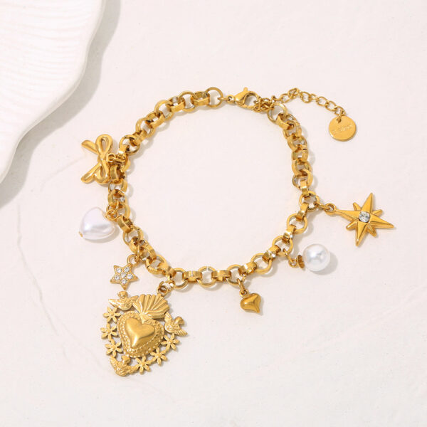 O1CN0114kCBM1nmy4l1tF6V_2217967715133-0-cib Wholesale Stainless Steel Heart Cherry Bracelet