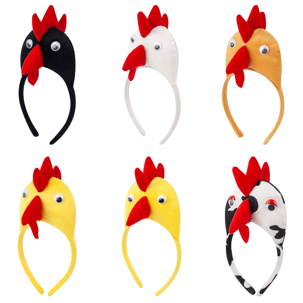 Wholesale Animal Easter Rooster Chick Make Ball Headband