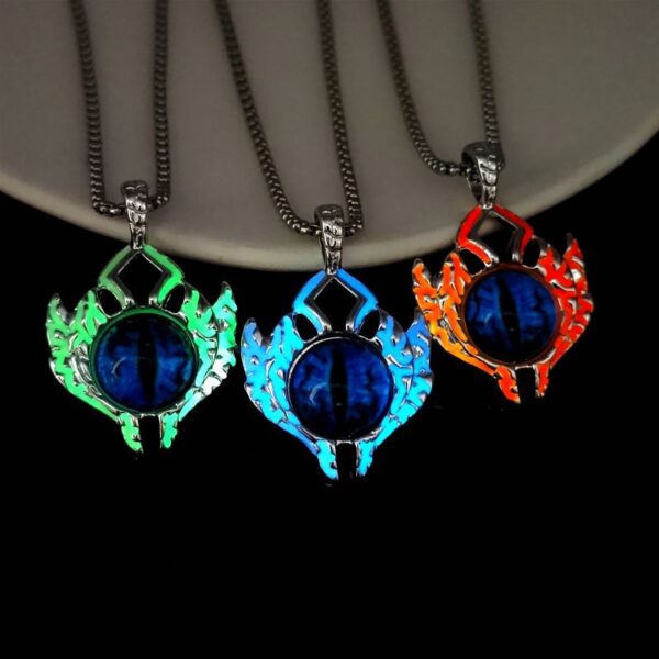 Wholesale Evil Titanium Steel Magic Eye Necklace Devil's Eye Men's Pendant