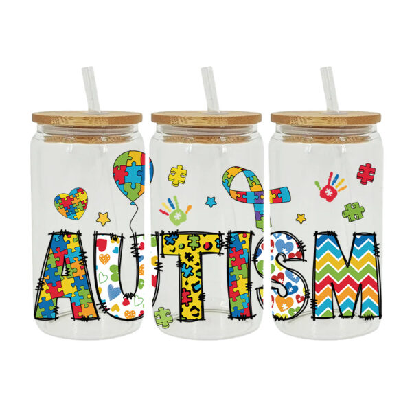 Wholesale UV Transfer Paste Glass Crystal Label Crystal Paste Cross-border Special Paste for 16oz Glass Cup 23cmX11cm