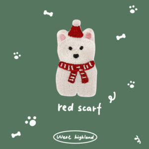 Self-adhesive*scarf*warm winter puppy