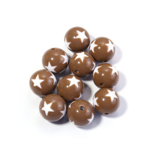 Brown / Diameter: 12mm, hole diameter 2.8mm, 20 pcs/pack