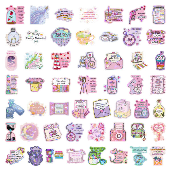 Wholesale 50 Motivational Quote Waterproof Vinyl Stickers
