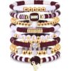 Wholesale 8pcs rugby multi-layer stackable bracelet