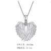 Wholesale Heart shaped angel elf water wave dual color necklace