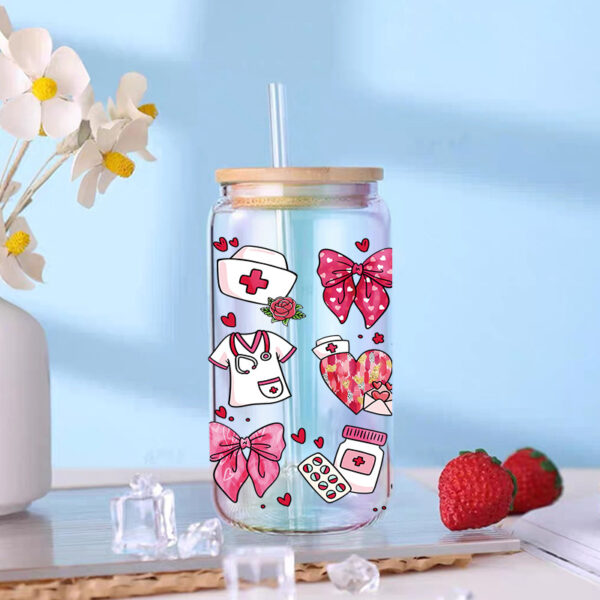 Wholesale UV Transfer Paste Glass Crystal Label Crystal Paste Cross-border Special Paste for 16oz Glass Cup 23cmX11cm