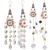 Wholesale colored diamond sun moon stars love wind chime