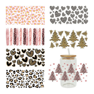 Wholesale UV Transfer Paste Glass Crystal Label Crystal Paste 16OZ UV DTF WRAPS 23cmX11cm