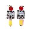 Wholesale Teacher's Day Apple Acrylic Earrings