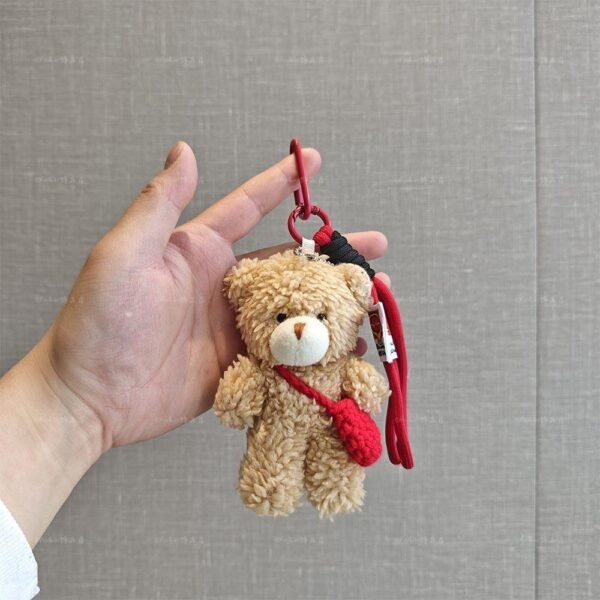 Wholesale Lanyard Blush Bear Cute Plush Bag Pendant Doll Couple Doll