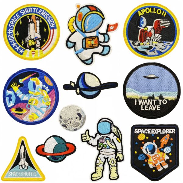 Wholesale Cartoon Planet Space Series Embroidery DIY Patches