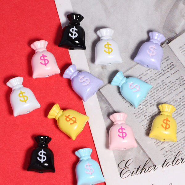 O1CN011HNVgo1DdyAWSPkCh_2491030240-0-cib Wholesale Pendant/charm Shaped Like a Money Bag Acrylic Beads