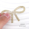Wholesale Solid color rhinestone bow embroidery DIY Patches