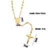 Wholesale 6mm Virgin Mary Cross Necklace