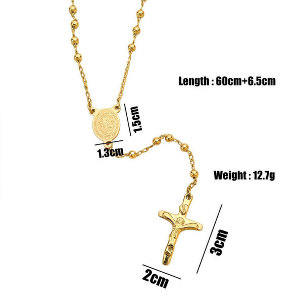 Wholesale 6mm Virgin Mary Cross Necklace